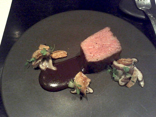 beef rib, crispy lily bulb, celery, shiitake mushroom, steak sauce