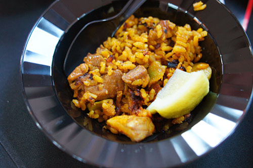 Artichoke and Fava Paella with Chicken and Pork