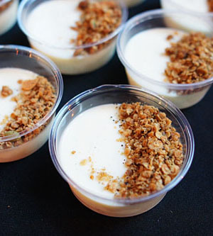 Vanilla Panna Cotta, Black Pepper Granola, Sorrel