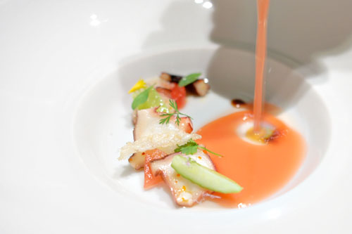 Watermelon gazpacho, Japanese octopus, Pedro Ximenez