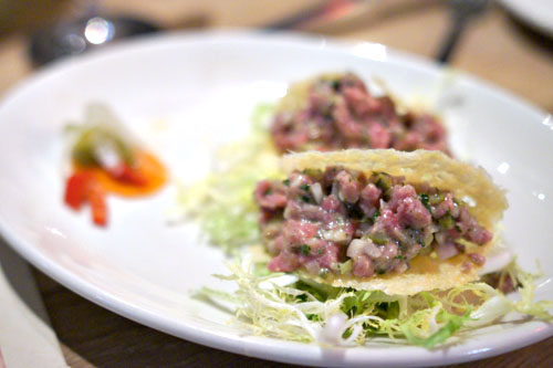 Steak Tartar Taco