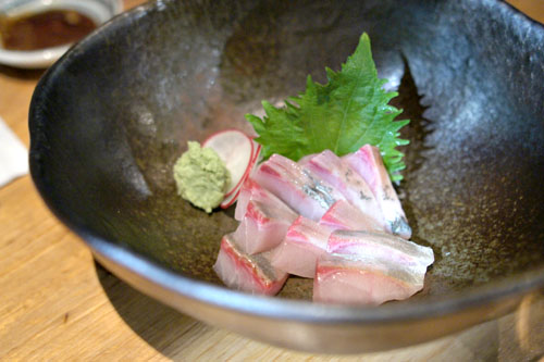 Shima Aji (Stripped Jack) Sashimi