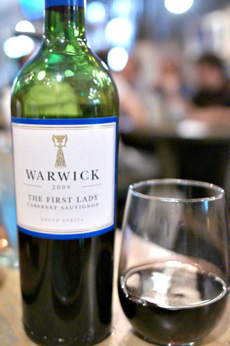 Warwick 'First Lady' Cabernet Sauvignon 2009, South Africa