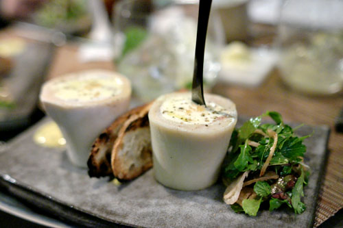 Veal Filet Mignon Tartar, Smoked Mascarpone