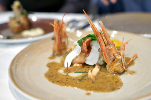 Santa Barbara Spot Prawns, Matsutake, Nori Butter