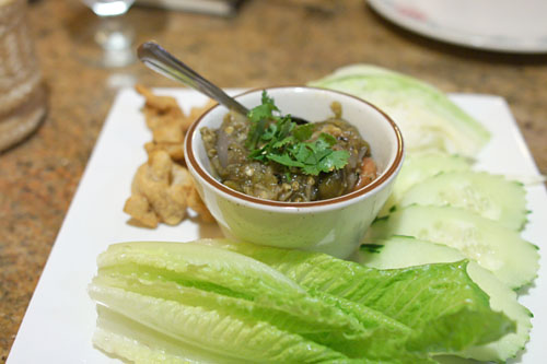 Nam-Prik-Noom (Green chili dip)