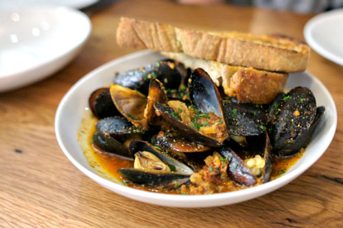 Steamed Mussels