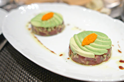 Big Eye Tuna Tartare, Wasabi, Ginger, Togarashi Crisps, Tosa Soy