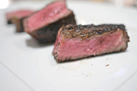 U.S.D.A. PRIME, Illinois Corn Fed, Aged 21 Days; Bone In New York Sirloin 20 Oz