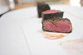 U.S.D.A. PRIME, Black Angus Beef, Creekstone Farm, Arkansas City, Kansas, Dry Aged 35 Days; Rib Eye Steak 12 Oz