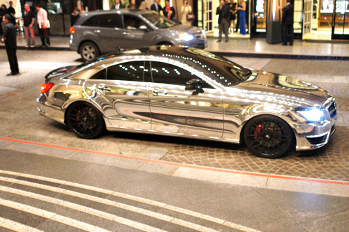 Chrome Mercedes CLS63