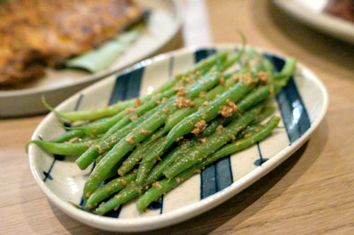 haricot vert, sesame