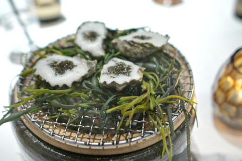 grilled kumamoto oyster