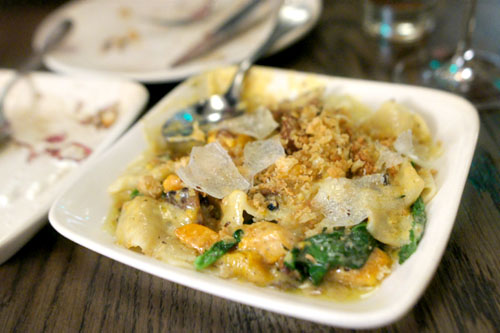 pappardelle, kabocha, chanterelles, rapini & parmesan