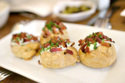 gougeres: baked cheese puffs