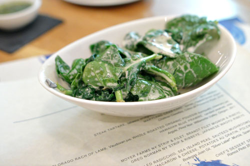 TRUFFLED SPINACH