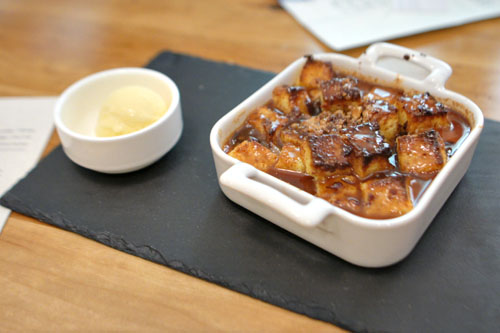 MAPLE BRIOCHE BREAD PUDDING