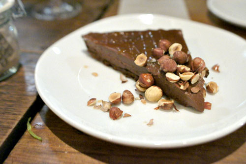 Bittersweet chocolate crostata