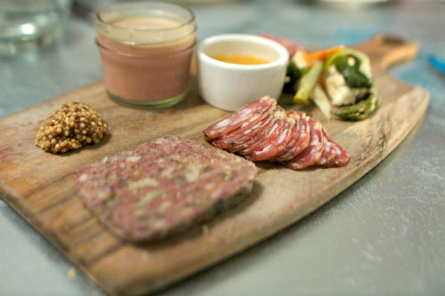 House-Made Charcuterie, Mustard, Pickles and Toasts