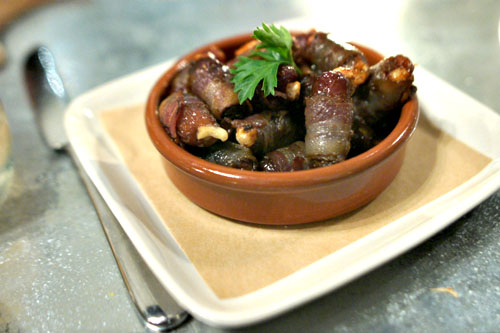 Bacon-Wrapped Dates Stuffed with Parmesan