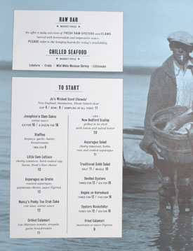 Connie & Ted's Menu