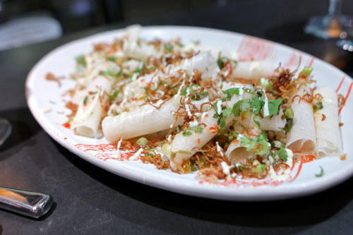 Jicama: an unexpected hero, fish sauce, palm sugar, crispy shallots, lime, serrano aioli