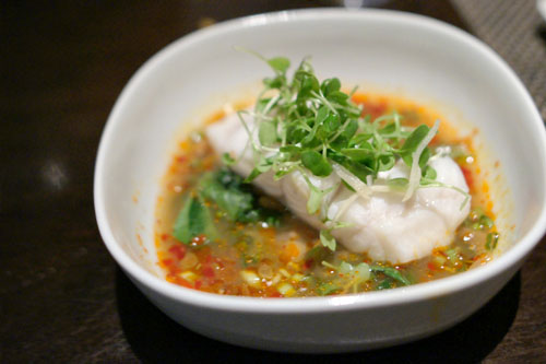 steamed cod