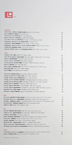 Lukshon Wine List