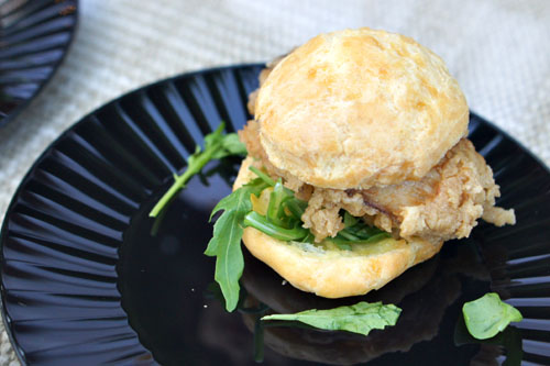 Fried Oyster Gougere Slider