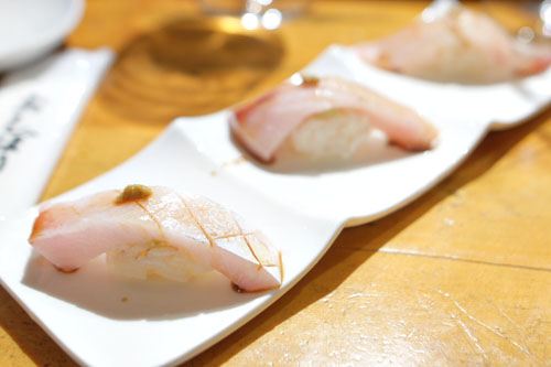 Kanpachi/Hamachi/Shima Aji Hara Sushi