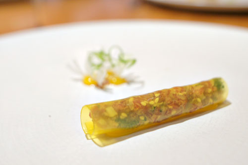 Fermented Wagyu, Broccoli, Egg Yolk