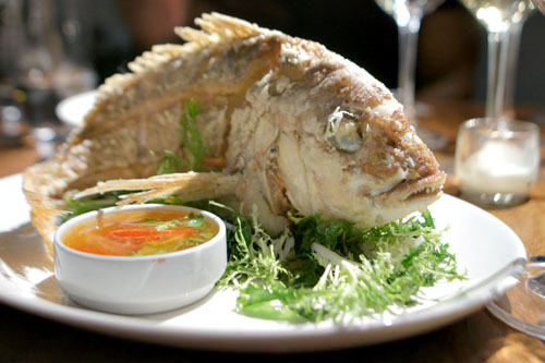 Whole Fried Red Snapper
