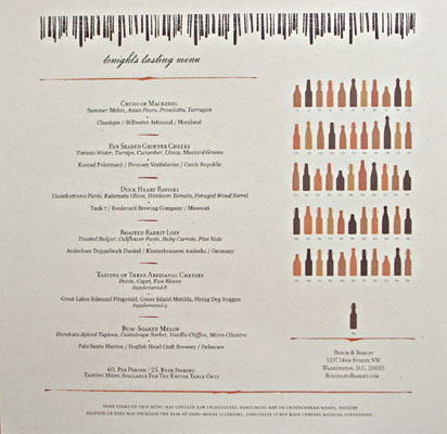 Birch & Barley Tasting Menu