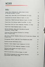 Goldie's Wine List