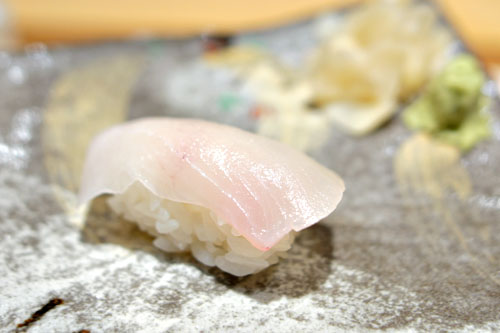Japanese Kanpachi (Amberjack) nigiri