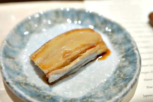 Japanese Anago (sea eel) nigiri