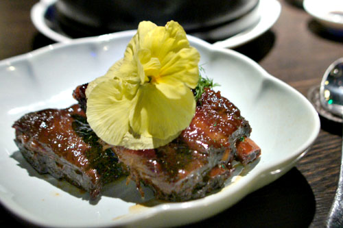 Jasmine tea smoked pork short ribs