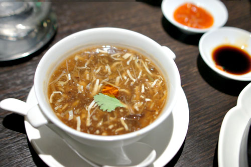 Hot and sour chicken soup