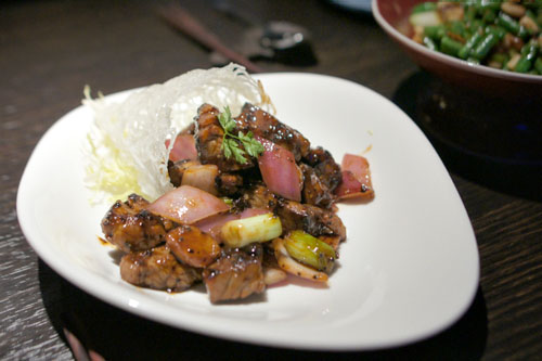 Stir-fried black pepper beef