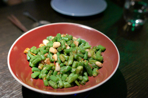 Szechuan style french beans