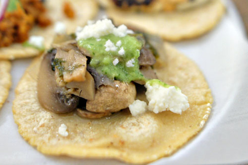 Hongos con Cilantro