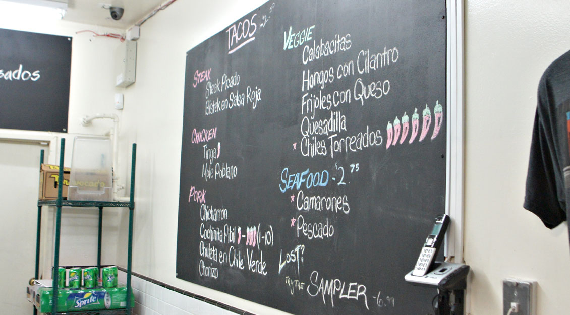 Guisados Menu