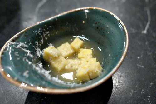 Parmesan Dumplings in Broth