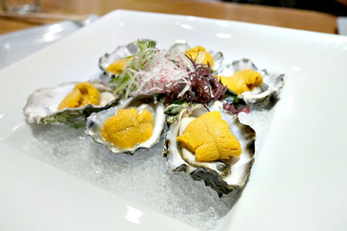 Kumamoto Oyster on the Half Shell w/ Sea Urchin