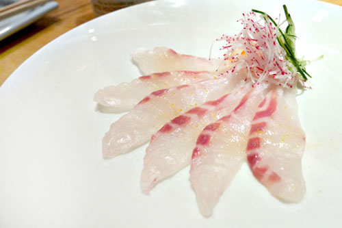 Red Snapper Sashimi w/ Sea Salt & Japanese Citrus 'Yuzu'