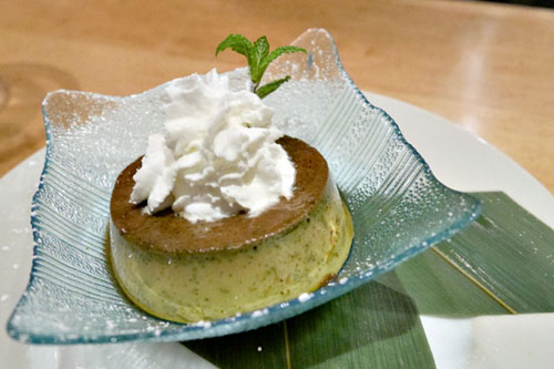 Green Tea Flan