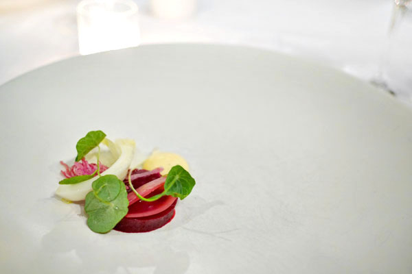 Beet, blood orange, onion