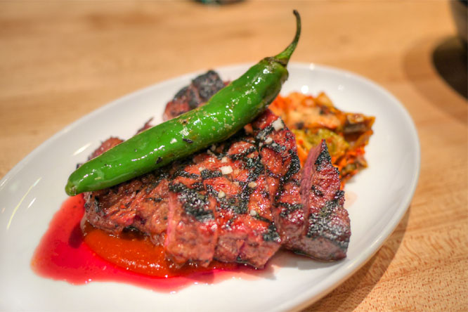 'that' short rib steak, kalbi, grilled kimchi, 8oz, WA