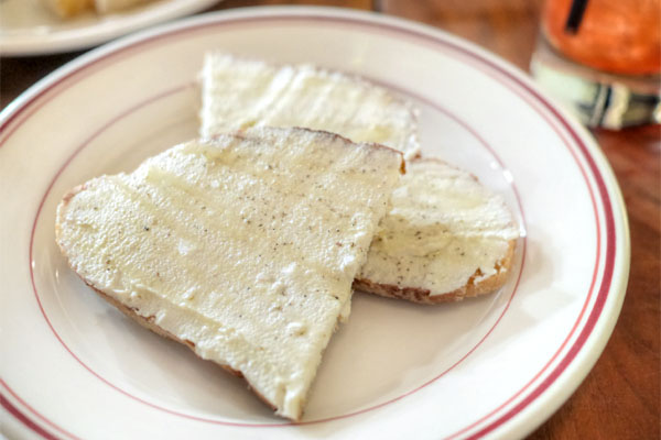 Smoked Ricotta Crostini with Balsamic Brown Butter & Truffle Honey