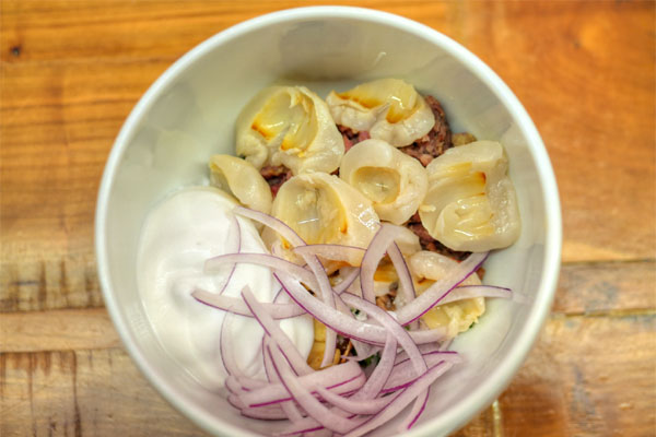 Pork Sausage, Habanero & Lychee Salad